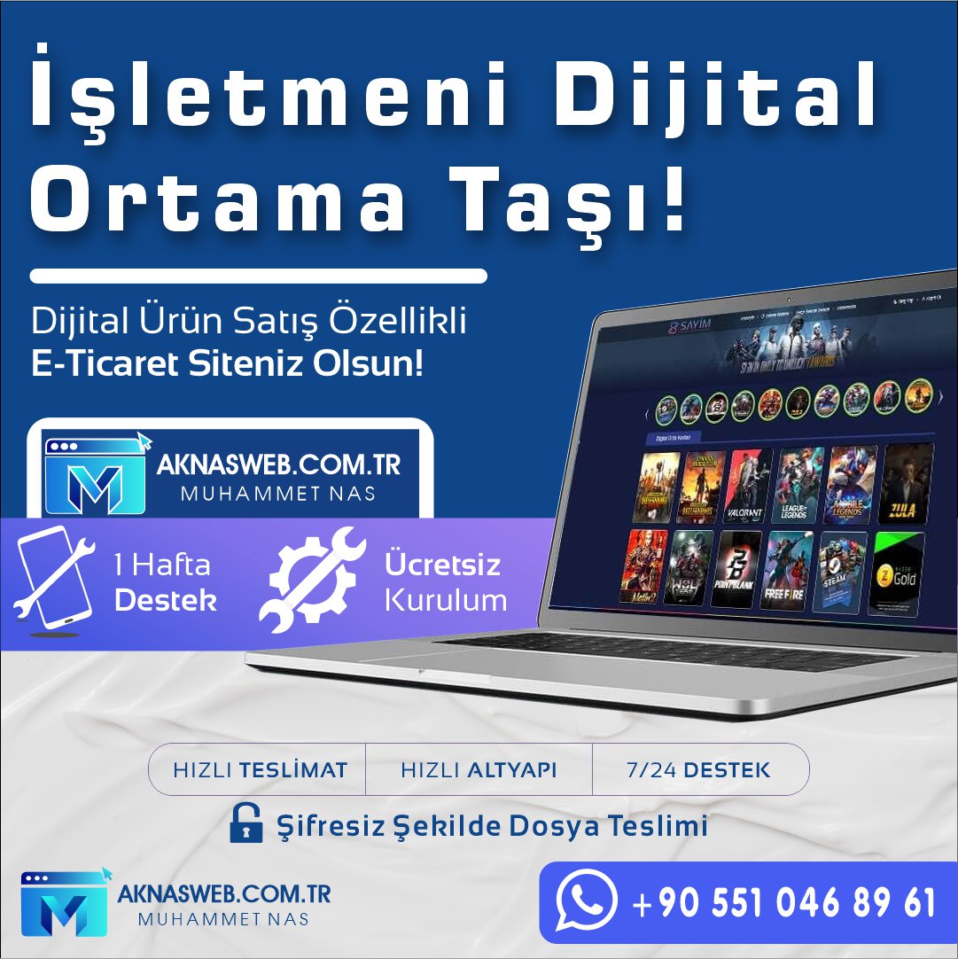 AknasWeb E-Ticaret  Yazılımı