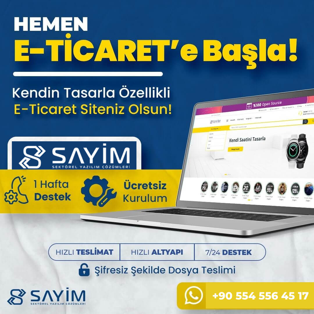 AknasWeb v6 E-Ticaret Yazılımı <br>(Ürün Tasarla)